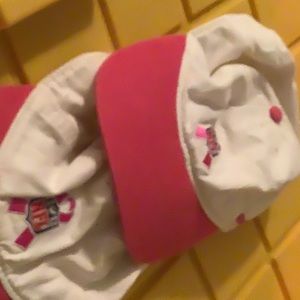 NFL pink ribbon hat. A pair of them